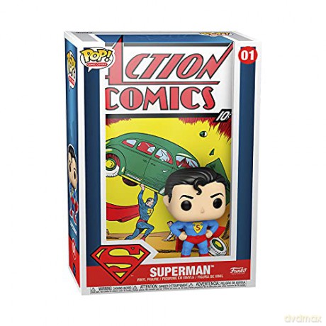 Funko Vinyl DC-Superman Action Pop Comic Cover, Multicolore, Standard, 50468 [FIGURKA]