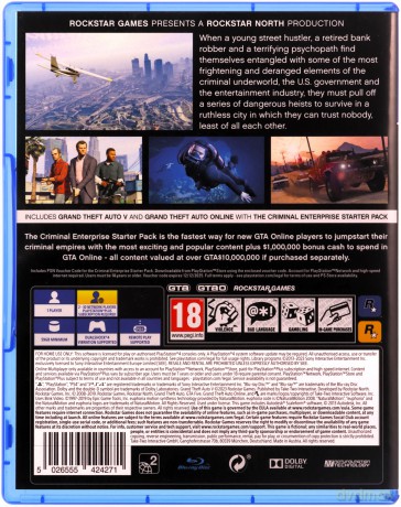 Grand Theft Auto V Premium Edition PlayStation 4 (PS4) pudełkowa