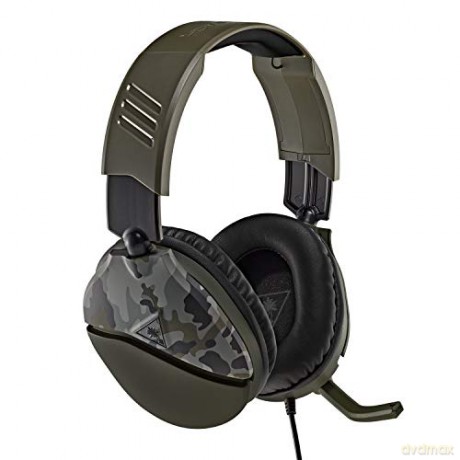 Turtle Beach Cuffie da gioco Recon 70 Camo Green per Xbox Series X|S, Xbox One, PS5, e PC