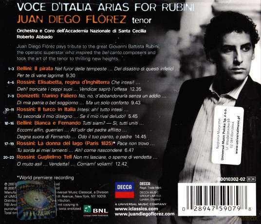 Diego Juan Florez: Arias For Rubini [CD]