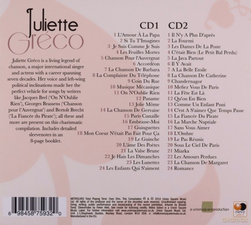 Juliette Greco: Je Suis Comme Je Suis [CD]
