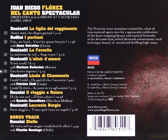 Diego Juan Florez: Bel Canto Spectacular [CD]