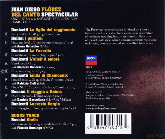 Diego Juan Florez: Bel Canto Spectacular [CD]