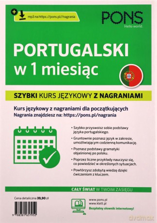 Portugalski w 1 miesiąc szybki kurs językowy [KSIĄŻKA]