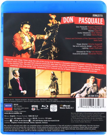 Diego Juan Florez: Donizetti:Don Pasquale Blu-Ray [Blu-Ray]