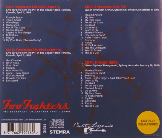 Foo Fighters: The Broadcast Collection 1996-2000 [CD]