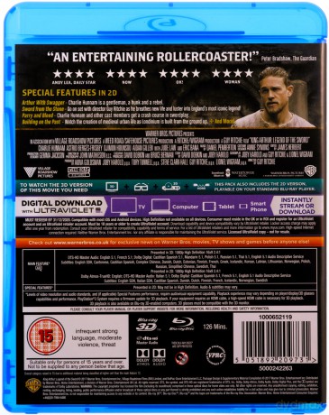 King Arthur: Legend of the Sword (Król Artur: Legenda miecza) [Blu-Ray]
