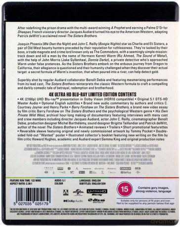 The Sisters Brothers (Bracia Sisters) (Limited) [Blu-Ray 4K]