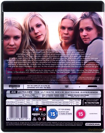 The Virgin Suicides (Przekleństwa niewinności) [Blu-Ray]