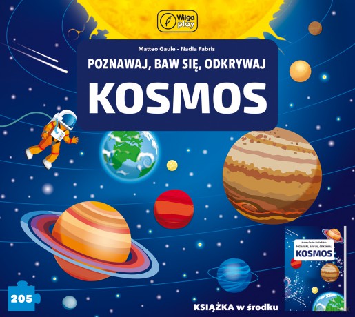 Poznawaj, baw się, odkrywaj. Kosmos. Puzzle 205 el. [PUZZLE]+[KSIĄŻKA]