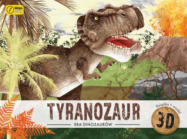 Tyranozaur. Puzzle 3D + książka