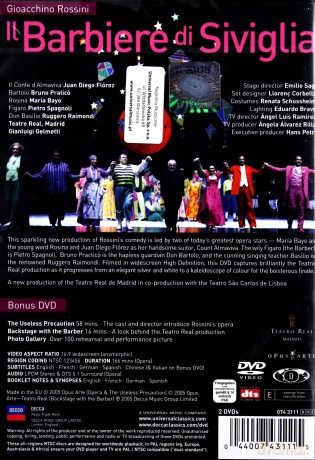 Diego Juan Florez: Rossini:Il Barbiere Di Siviglia [DVD]