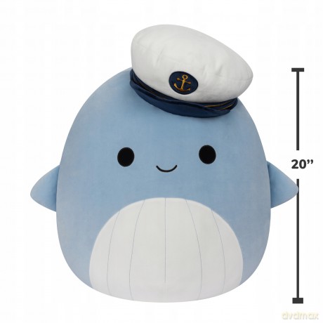 Squishmallows Samir Wieloryb, Plusz, 50 cm