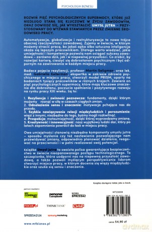 Umysł jutra 5 psychologicznych supermocy kluczowych w pracy - dziś i w niepewnej przyszłości - Gabriella Rosen Kellerman, Martin Seligman [KSIĄŻKA]