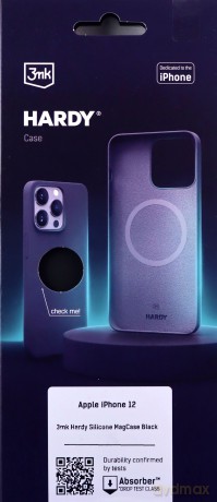 Apple iPhone 12 - 3mk Hardy Silicone MagCase Black