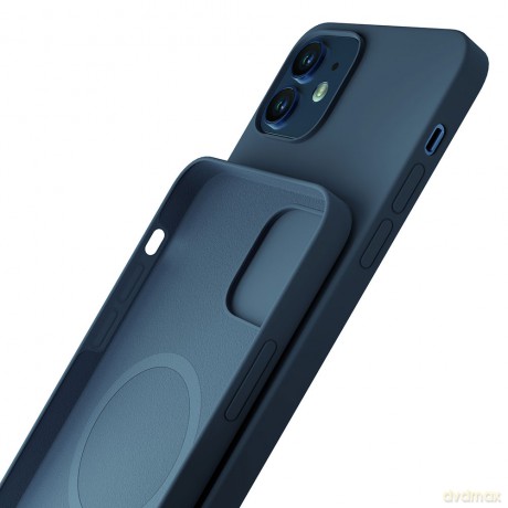 Apple iPhone 12 - 3mk Hardy Silicone MagCase Blue