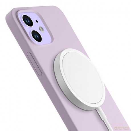 Apple iPhone 12 - 3mk Hardy Silicone MagCase Purple