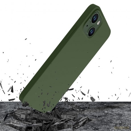 Apple iPhone 13 - 3mk Hardy Silicone MagCase Alphine Green