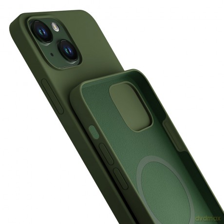 Apple iPhone 13 - 3mk Hardy Silicone MagCase Alphine Green