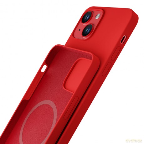 Apple iPhone 13 - 3mk Hardy Silicone MagCase Red