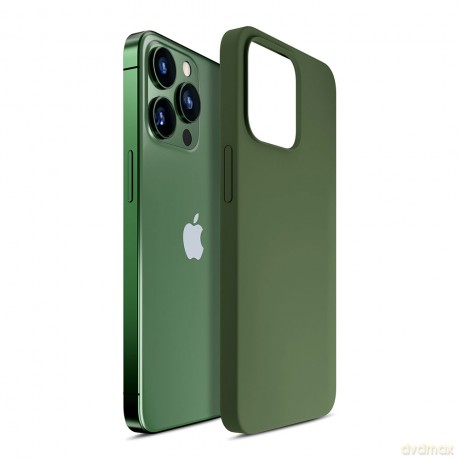 Apple iPhone 13 Pro - 3mk Hardy Silicone MagCase Alphine Green