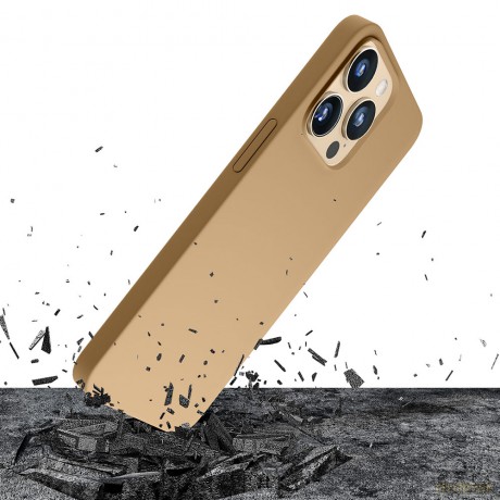 Apple iPhone 13 Pro - 3mk Hardy Silicone MagCase Gold