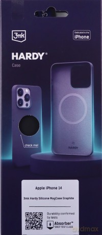 Apple iPhone 14 - 3mk Hardy Silicone MagCase Graphite
