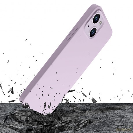 Apple iPhone 14 - 3mk Hardy Silicone MagCase Light Purple