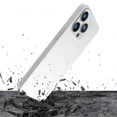 Apple iPhone 14 Pro - 3mk Hardy Silicone MagCase White