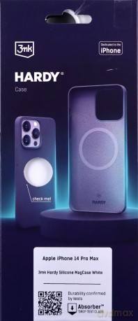 Apple iPhone 14 Pro Max - 3mk Hardy Silicone MagCase White