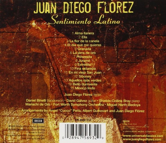 Diego Juan Florez: Sentimento Latino [CD]