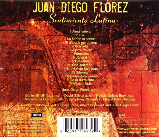 Diego Juan Florez: Sentimento Latino [CD]