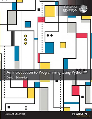 An Introduction to Programming Using Python, Global Edition - David Schneider [KSIĄŻKA]