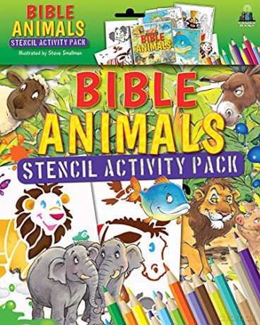 Bible Animals Stencil Activity Pack: Includes a Bible Storybook, Six Stencils and Eight Colouring Sheets - Juliet David [KSIĄŻKA]