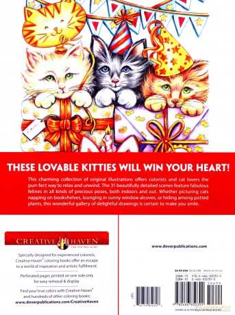 Creative Haven It's a Cat's World! Coloring Book - Goodridge Teresa [KSIĄŻKA]