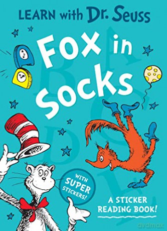 Fox in Socks: Enjoy learning to read with Dr. Seuss in this colourful illustrated sticker activity book - perfect for young children and parents alike - Dr. Seuss [KSIĄŻKA]