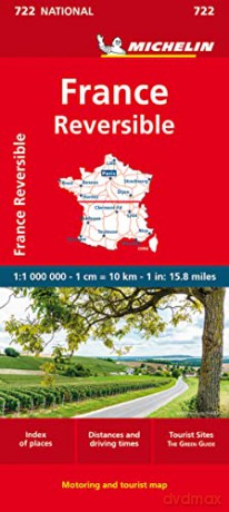 France - reversible - Michelin National Map 722 [KSIĄŻKA]