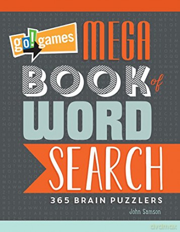 Go!games Mega Book of Word Search: 365 Brain Puzzlers - John Samson [KSIĄŻKA]