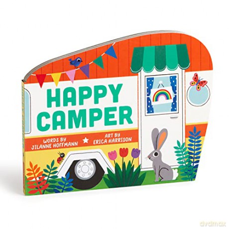 Happy Camper Shaped Board Book: Bk Board Happy Camper - Mudpuppy [KSIĄŻKA]