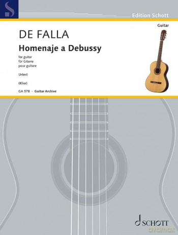 Homenaje a Debussy - for Guitar - Manuel de Falla - Edition Schott - Sheet Music - Manuel de Falla [KSIĄŻKA]