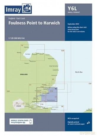 Imray Chart Y6 Laminated: Suffolk and Essex Coasts - Imray [KSIĄŻKA]