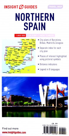 Insight Guides Travel Map Northern Spain - Insight Guides [KSIĄŻKA]
