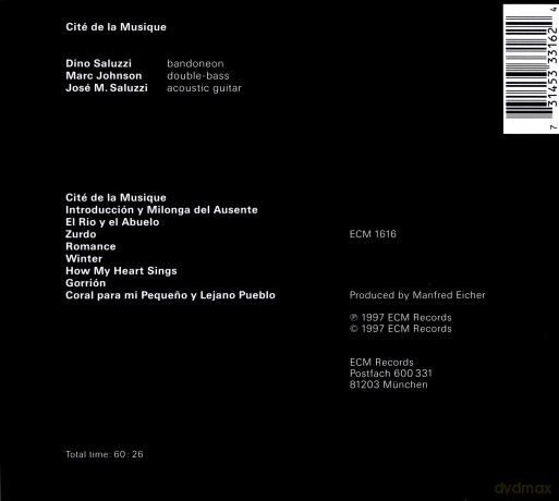 Dino Saluzzi: Cite De La Musiqe [CD]