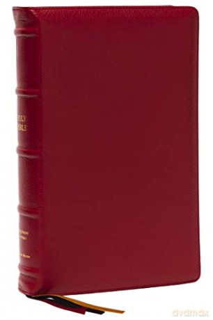KJV, Personal Size Large Print Single-Column Reference Bible, Premium Goatskin Leather, Red, Premier Collection, Red Letter, Comfort Print: Holy Bible, King James Version - Bibles - Thomas Nelson [KSIĄŻKA]