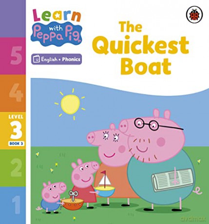 Learn with Peppa Phonics Level 3 Book 3 - The Quickest Boat - Peppa Pig [KSIĄŻKA]