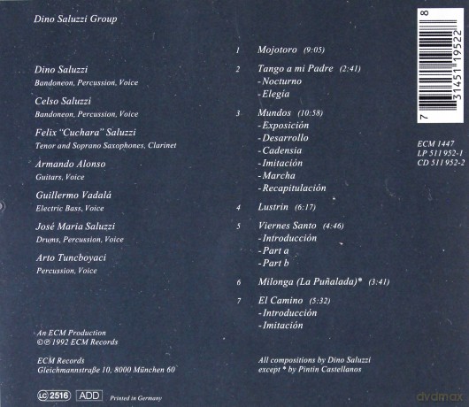 Dino Saluzzi: Majotoro [CD]
