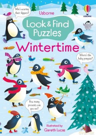 Look and Find Puzzles Wintertime - Kirsteen Robson [KSIĄŻKA]