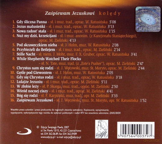 Zaśpiewam Jezuskowi. Kolędy [CD]