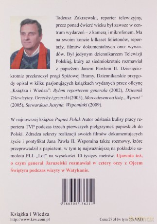 Papież Polak. Wspomnienia Reportera -  Tadeusz Zakrzewski (Jan Paweł II) [KSIĄŻKA]