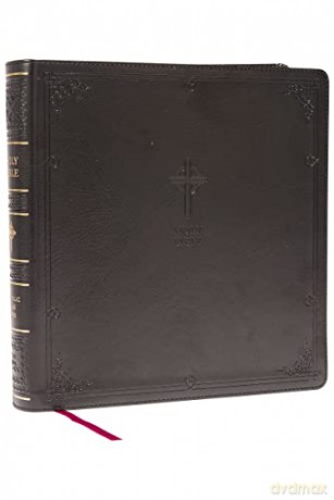 NABRE XL, Catholic Edition, Leathersoft, Black, Comfort Print: Holy Bible - Catholic Bible Press [KSIĄŻKA]